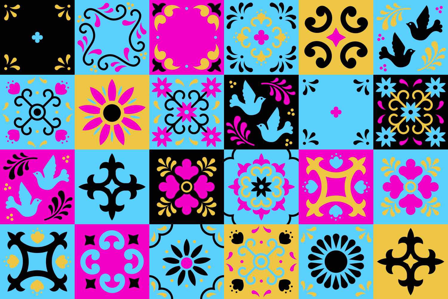 Vinyl Teppich Mosaik buntes mustermosaik - TenStickers