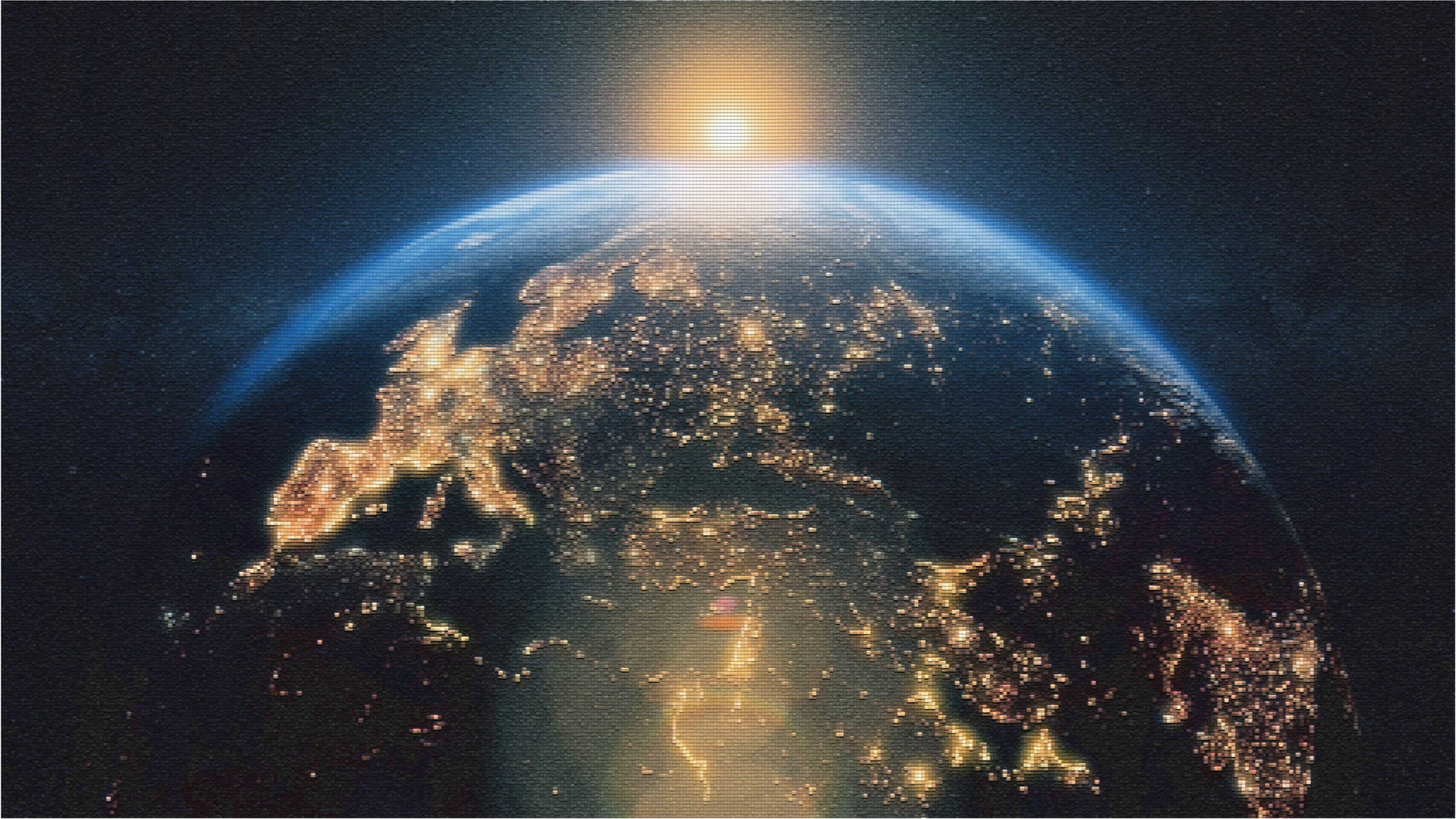 Vinyl Teppich Weltkarte erde von oben - TenStickers