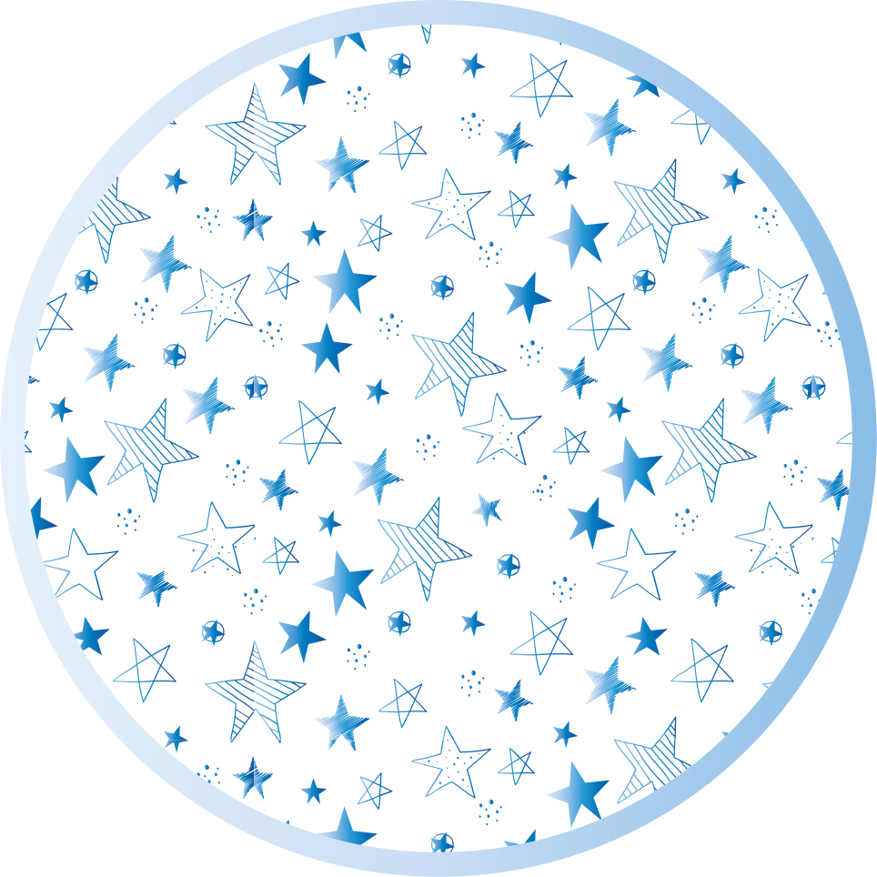 Vinyl Teppich Baby sternenblaues muster - TenStickers