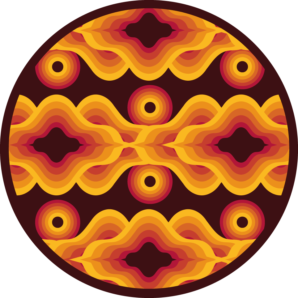 Vinyl Teppich Mosaik vintage-spiralmotiv - TenStickers