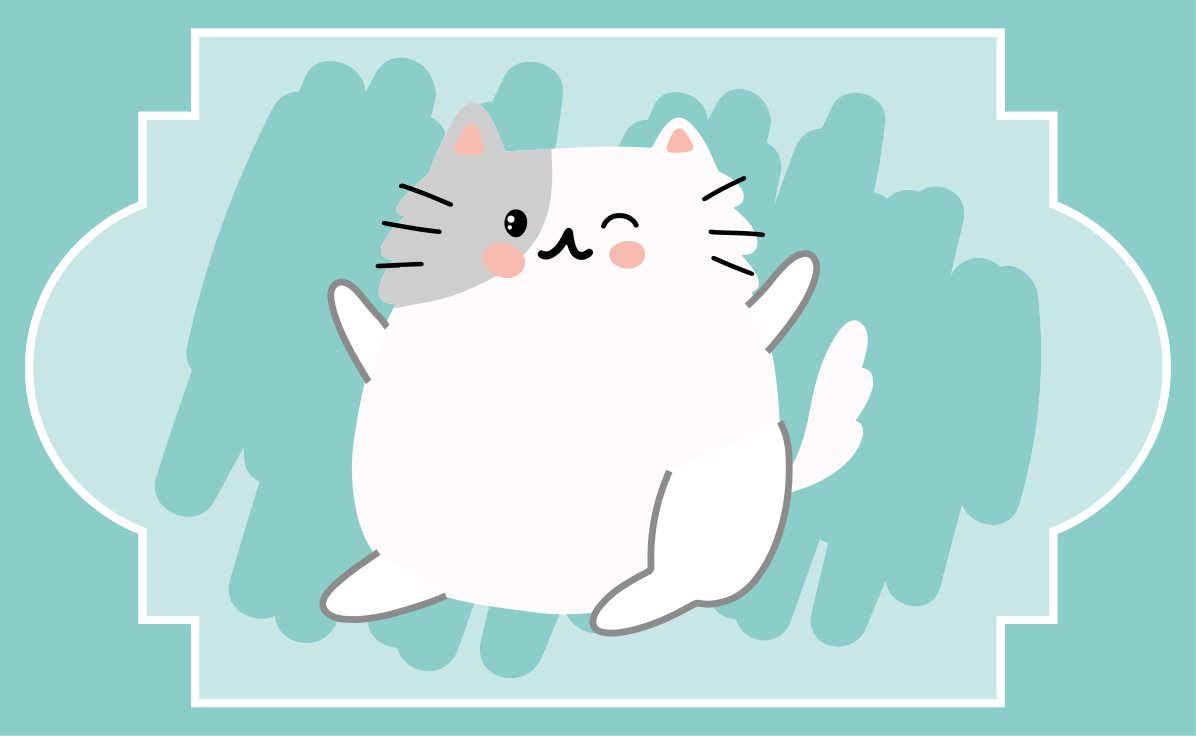 Vinyl Teppich Baby süße katzenillustration - TenStickers