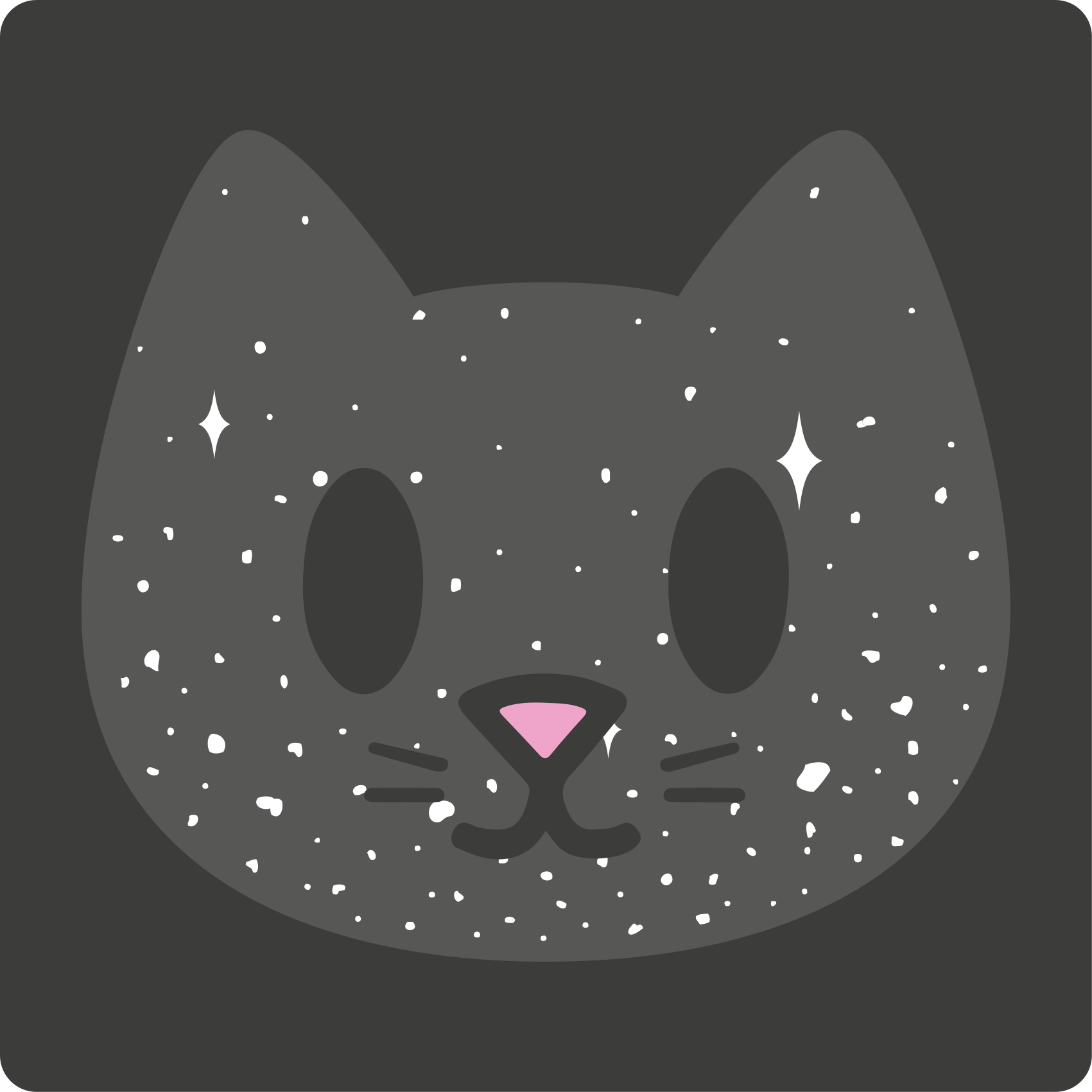 Vinyl Teppich Baby süßes katzengesicht - TenStickers