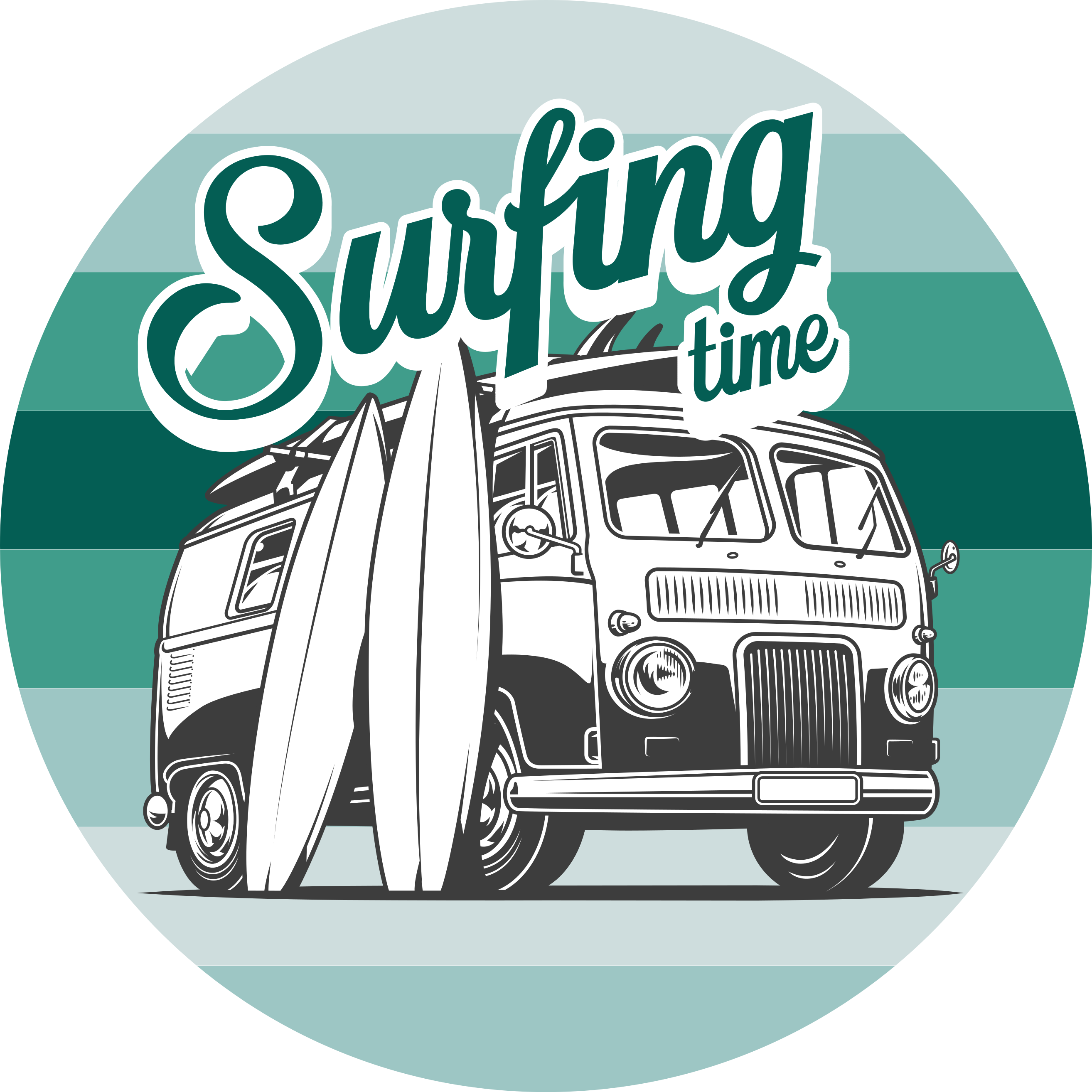 Vinyl Teppich Jugendzimmer surf-abenteuer - TenStickers