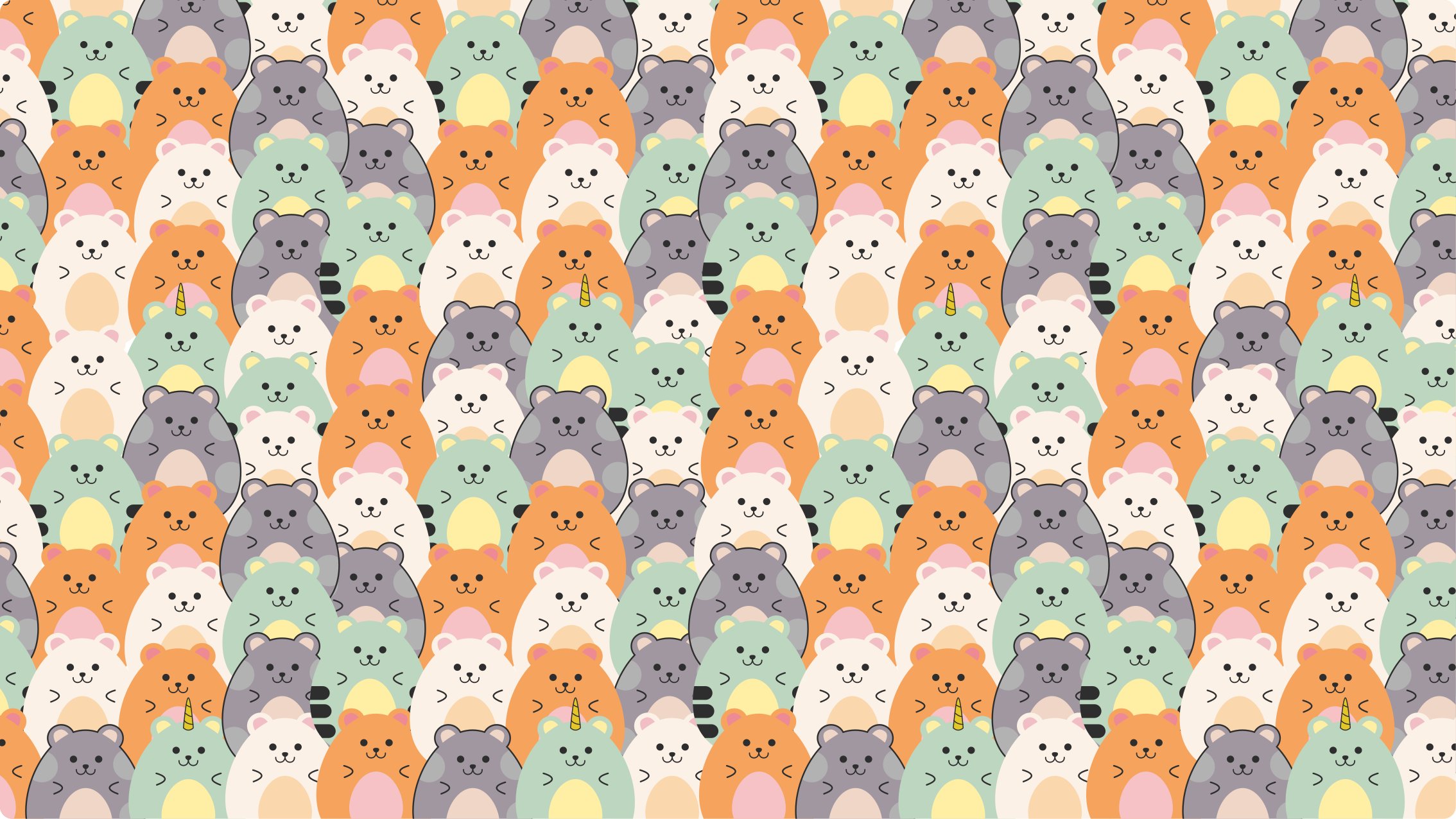 Vinylteppich Tiere Mehrfarbige hamster essen - TenStickers