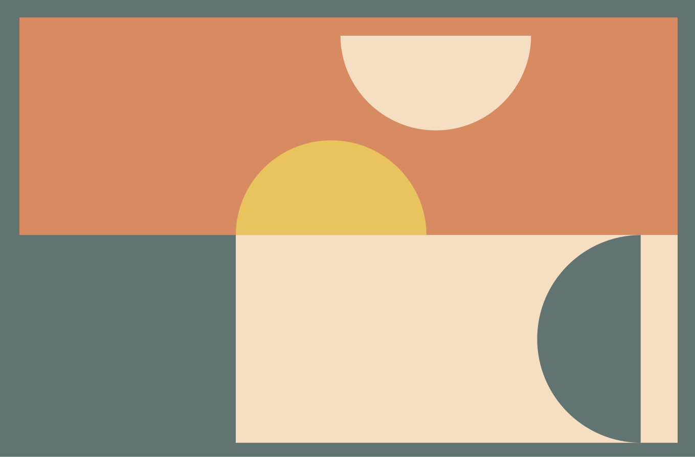 Vinyl Teppich modern kreise und rechtecke - TenStickers