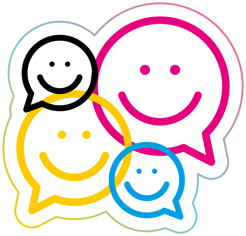 Vinyl Teppich Jugendzimmer smiley-sammlung - TenStickers