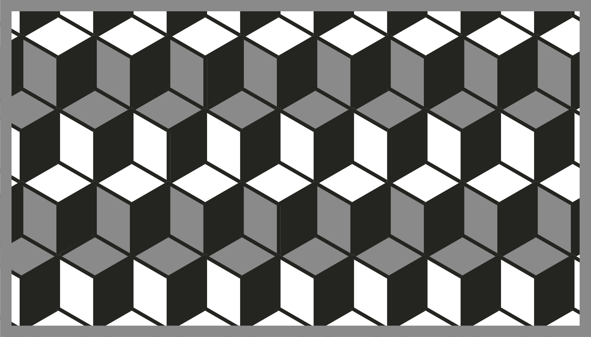 Vinyl teppich geometrisch würfelmuster - TenStickers