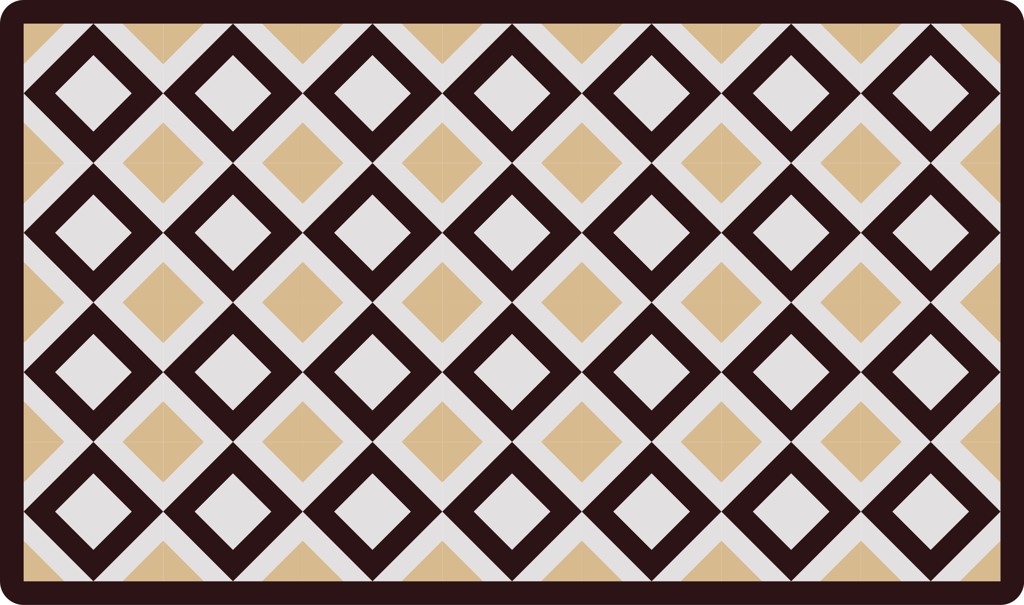 Vinyl teppich geometrisch diamantmotiv - TenStickers