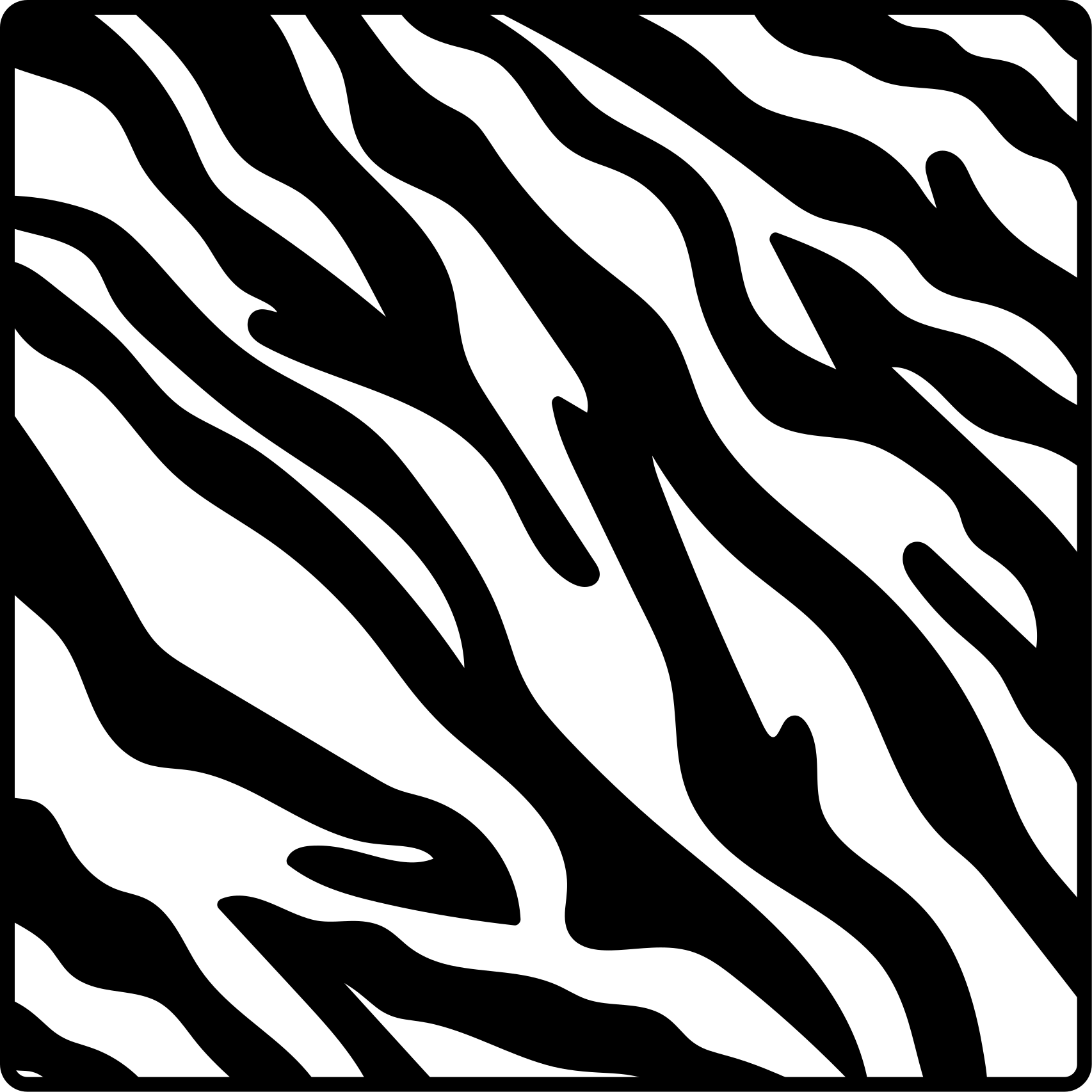 Vinyl teppich tiermuster im zebra stil - TenStickers