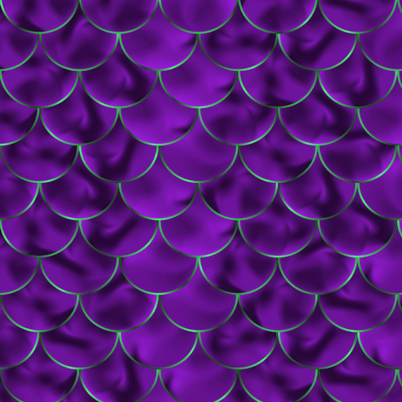 Vinyl teppich tiermuster meerjungfrauen-schuppenmotiv - TenStickers