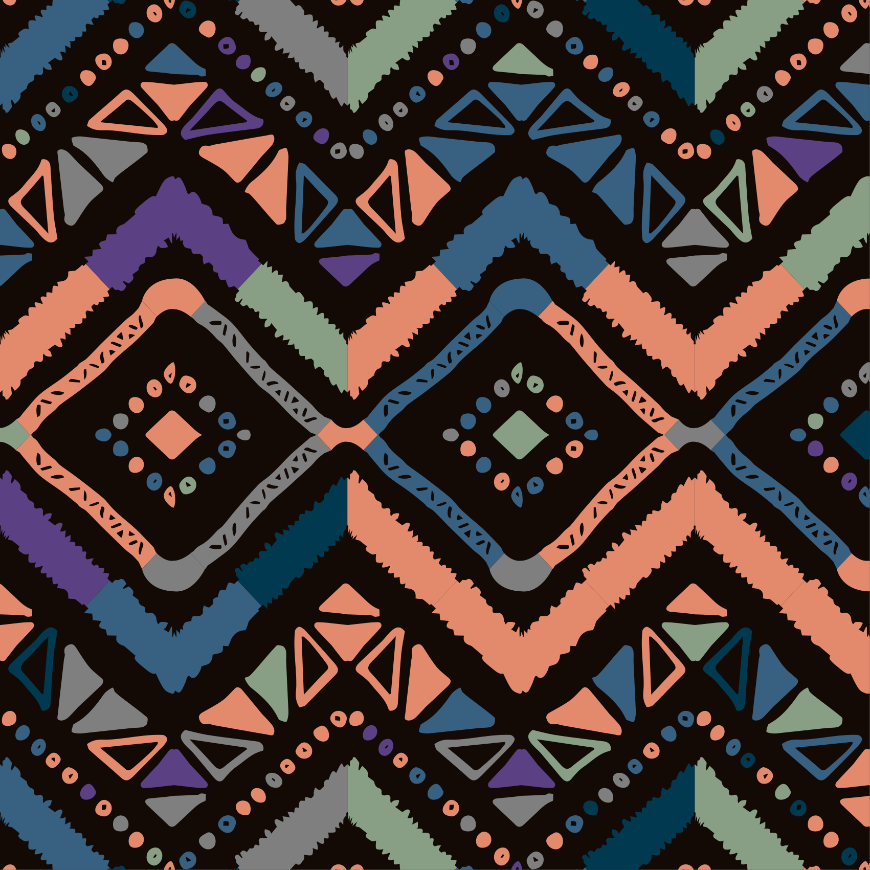 Vinyl Teppich nordisch geometrische farbabschnitte - TenStickers