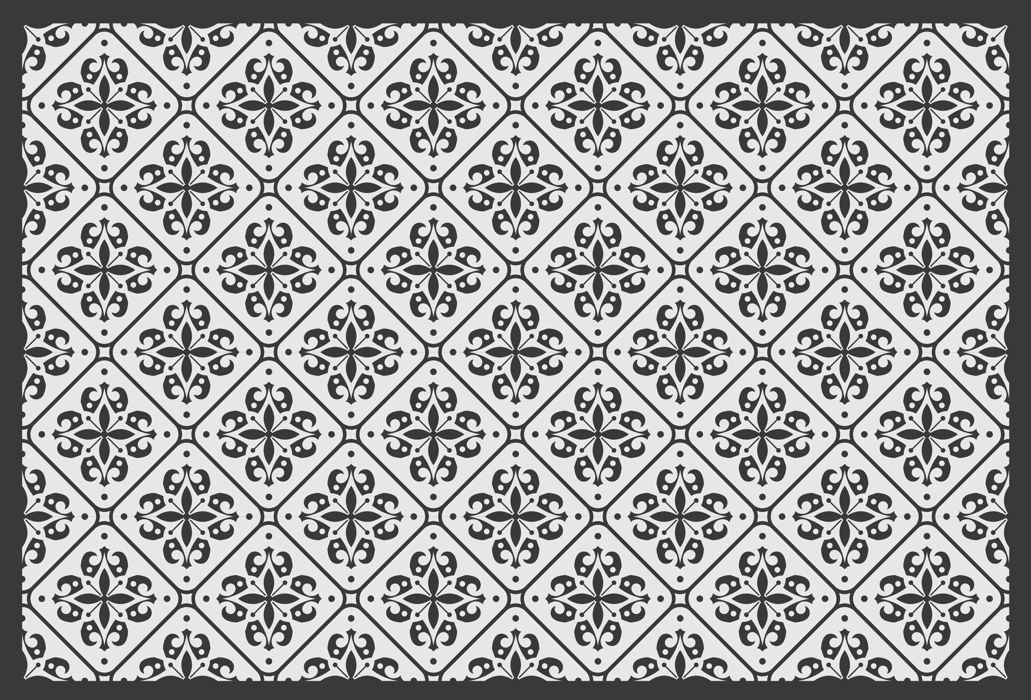 Vinyl teppich mosaik einfarbiges motiv - TenStickers