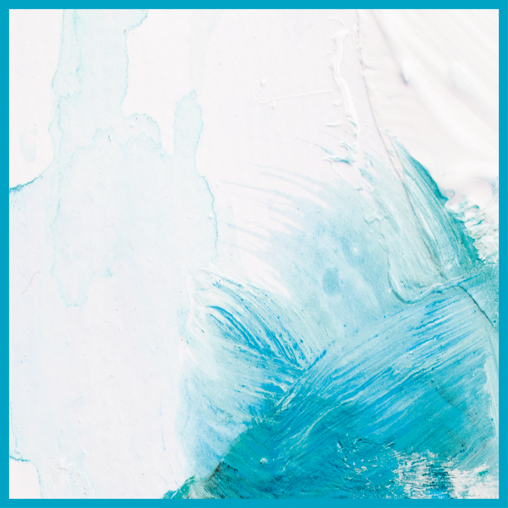 Vinyl Teppich Imitation aqua pinselstriche - TenStickers