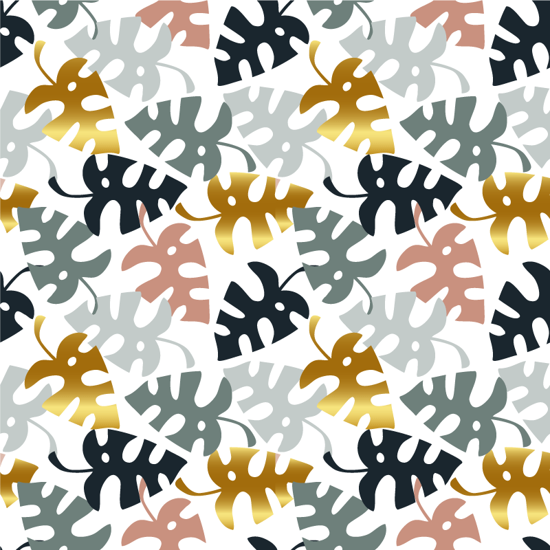 Vinyl teppich natur mit blattemblem - TenStickers
