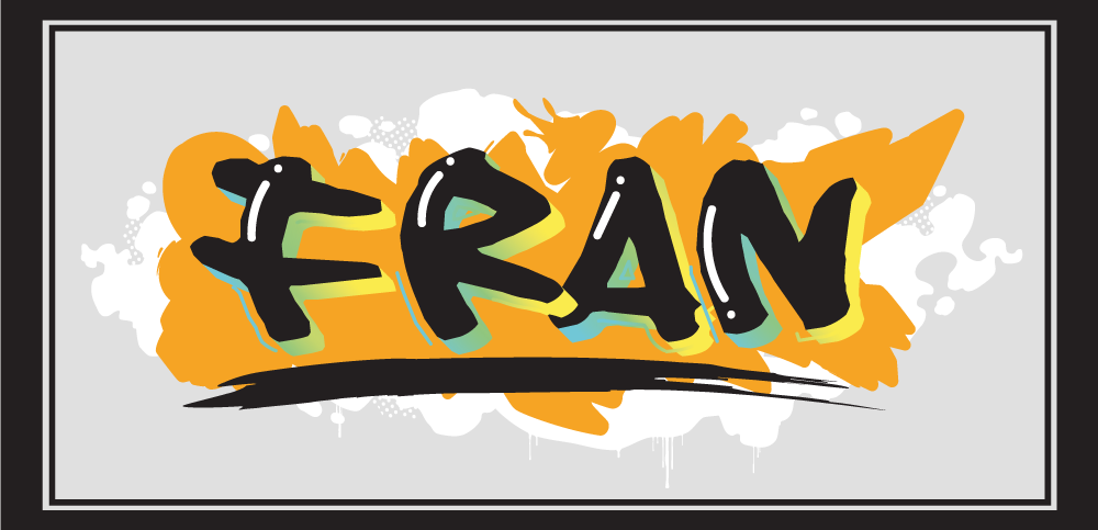 Vinyl Teppich mit Namen namenskunst - TenStickers