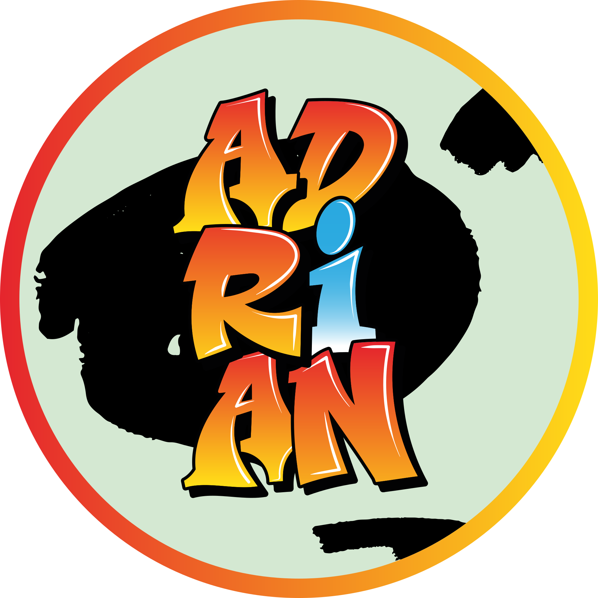 Vinyl Teppich mit Namen buntes namensdesign - TenStickers