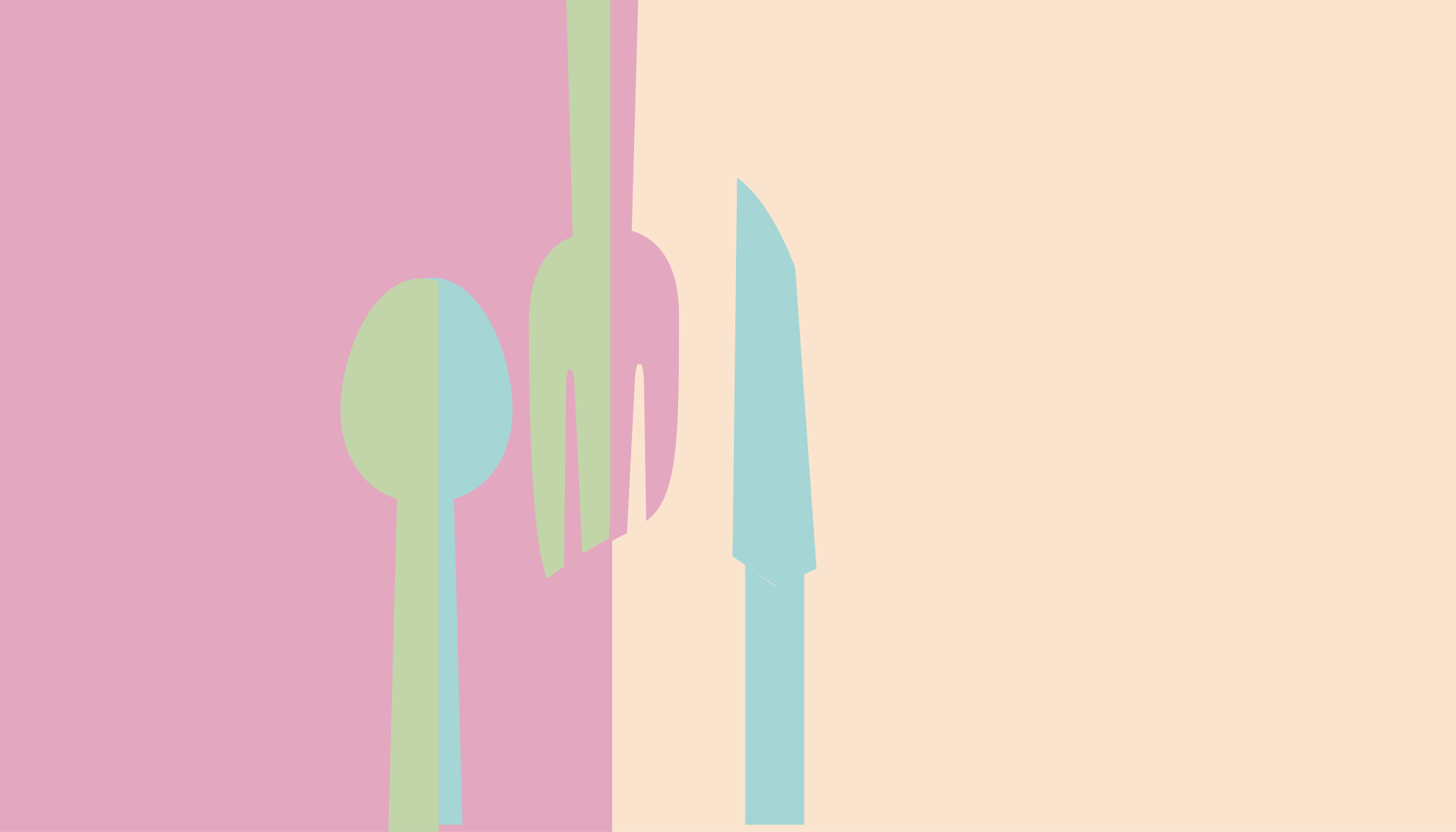 Vinyl Teppich Küche stilvolle utensilien-silhouetten - TenStickers