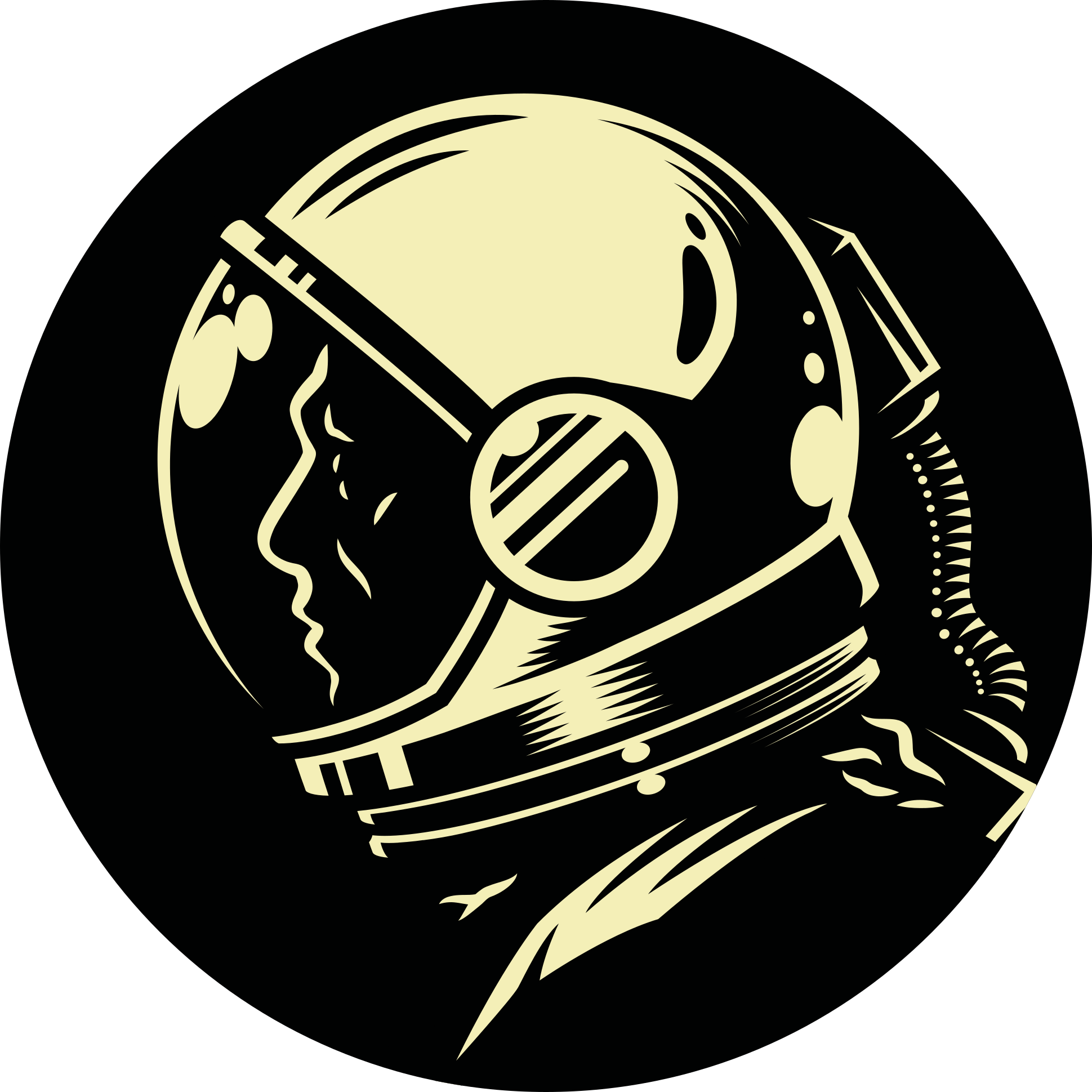 Vinylteppich Schlafzimmer Vintage monochromer kosmonaut - TenStickers