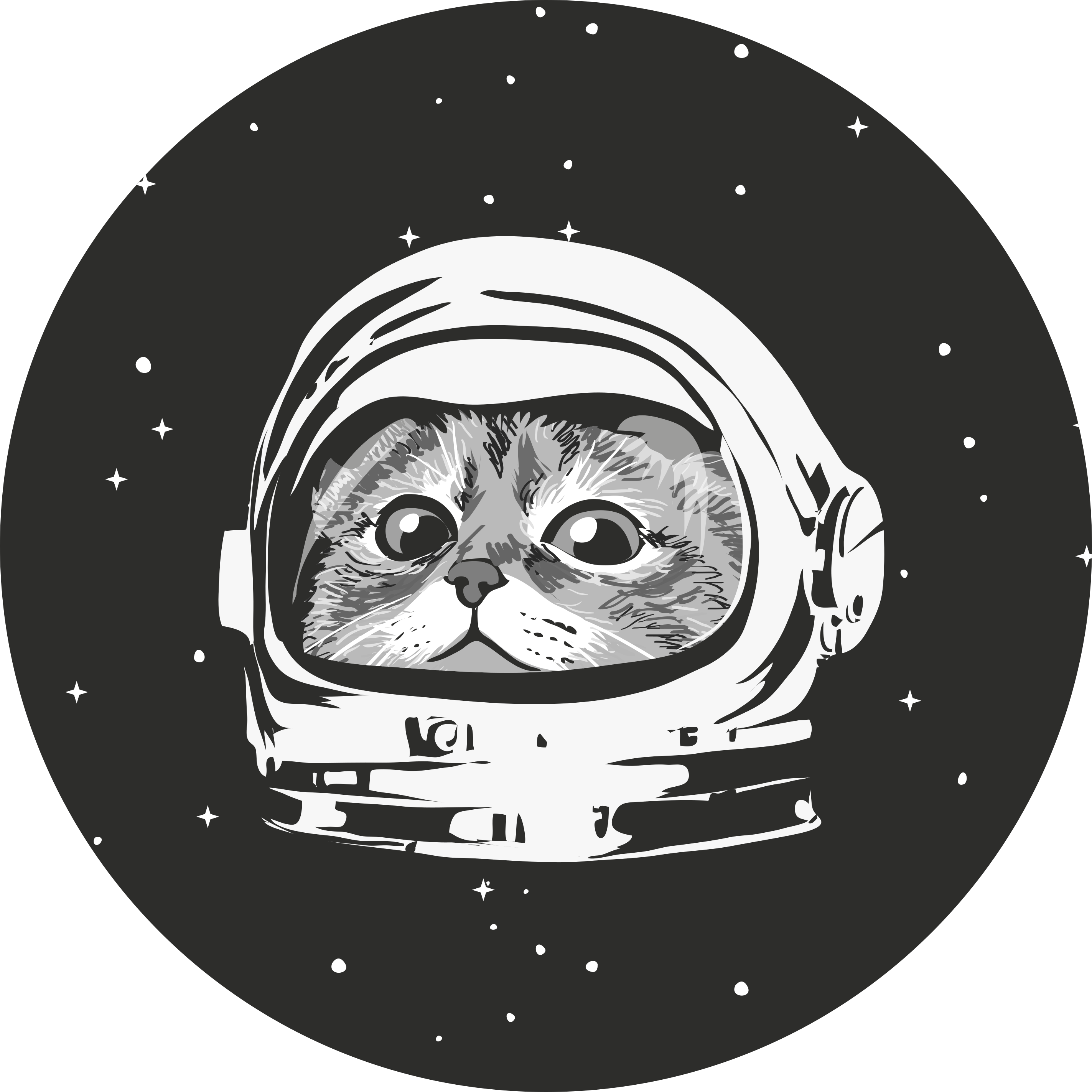 Vinyl Teppich Kinder weltraumkatzen-abenteuer - TenStickers