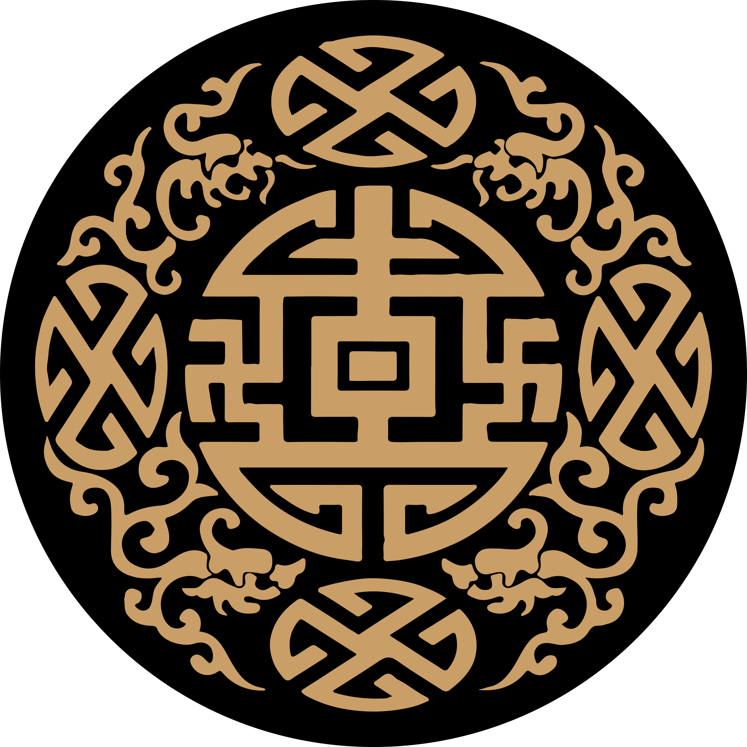 Vinylteppich Mandala Festes zen-mandala-muster - TenStickers