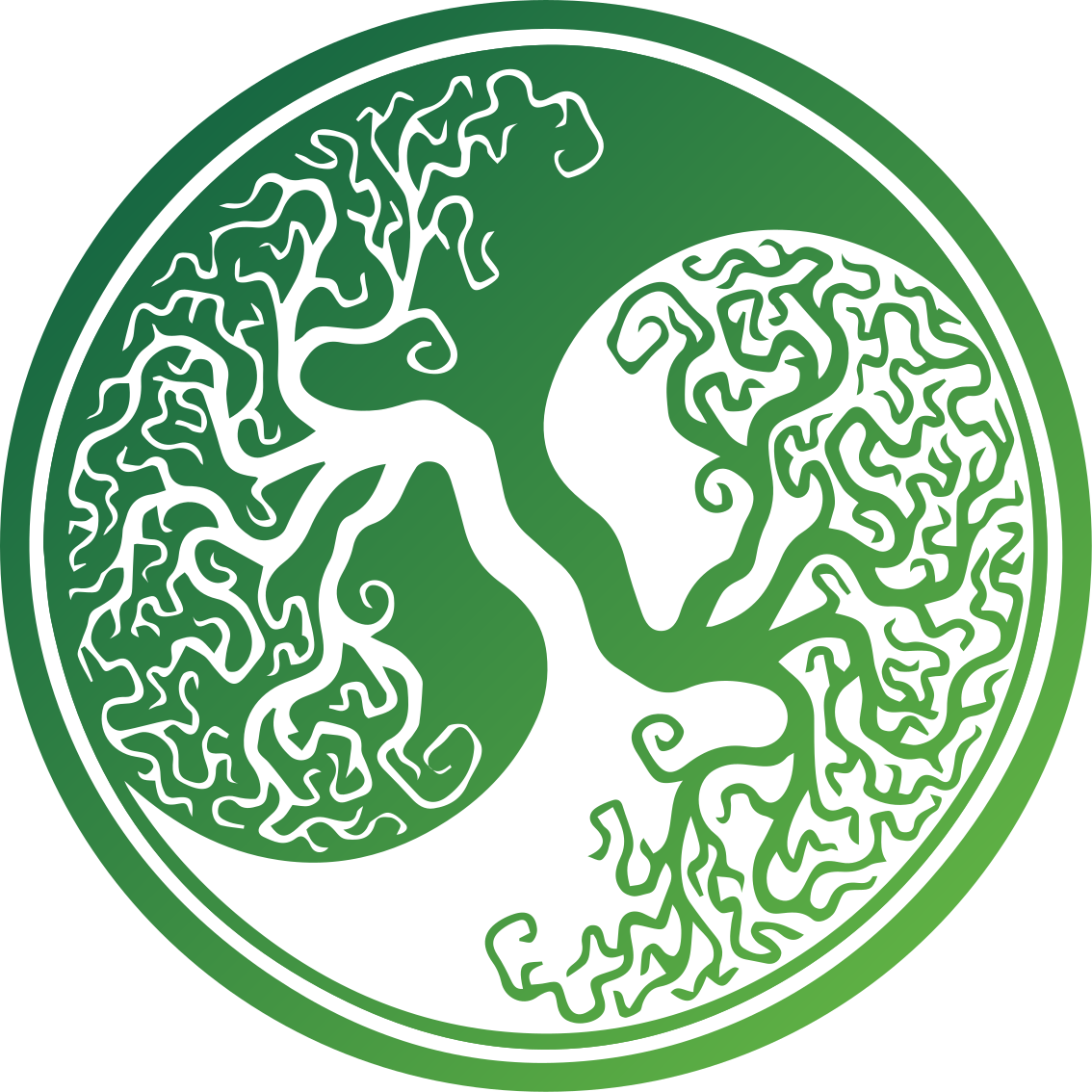 Vinyl Teppich Natur kompliziertes baumdesign - TenStickers