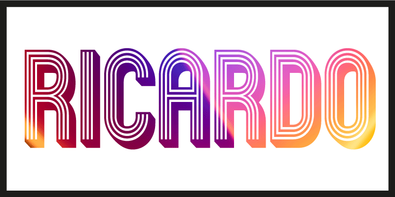 Vinyl Teppich Jugendzimmer benutzerdefinierter name neon - TenStickers