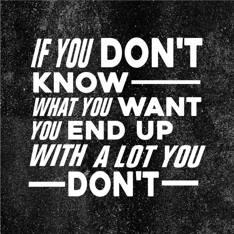 Vinyl teppich spruch weiß was du brauchst - TenStickers