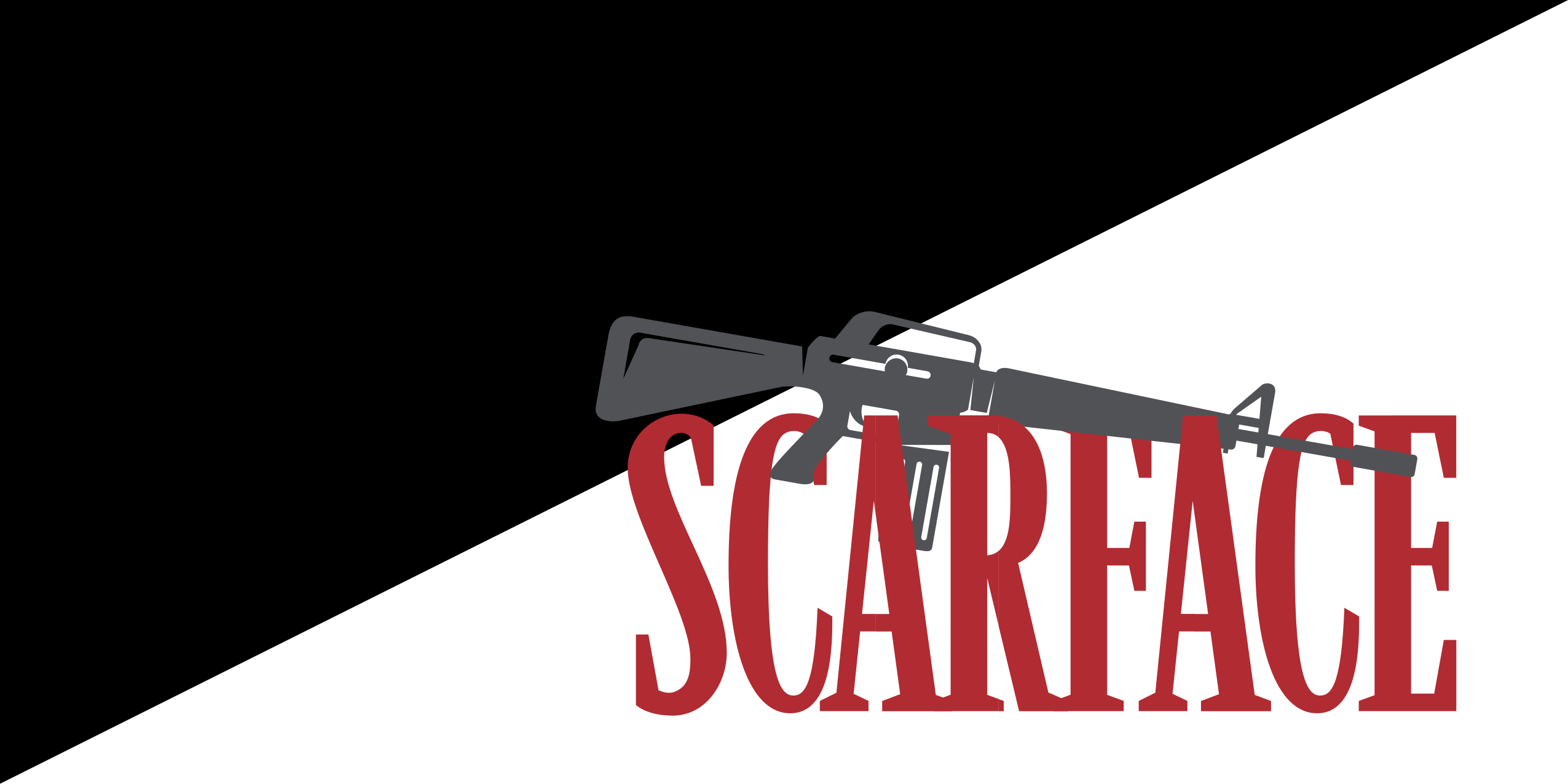 Vinylteppich modern Filmbild scarface mit text - TenStickers