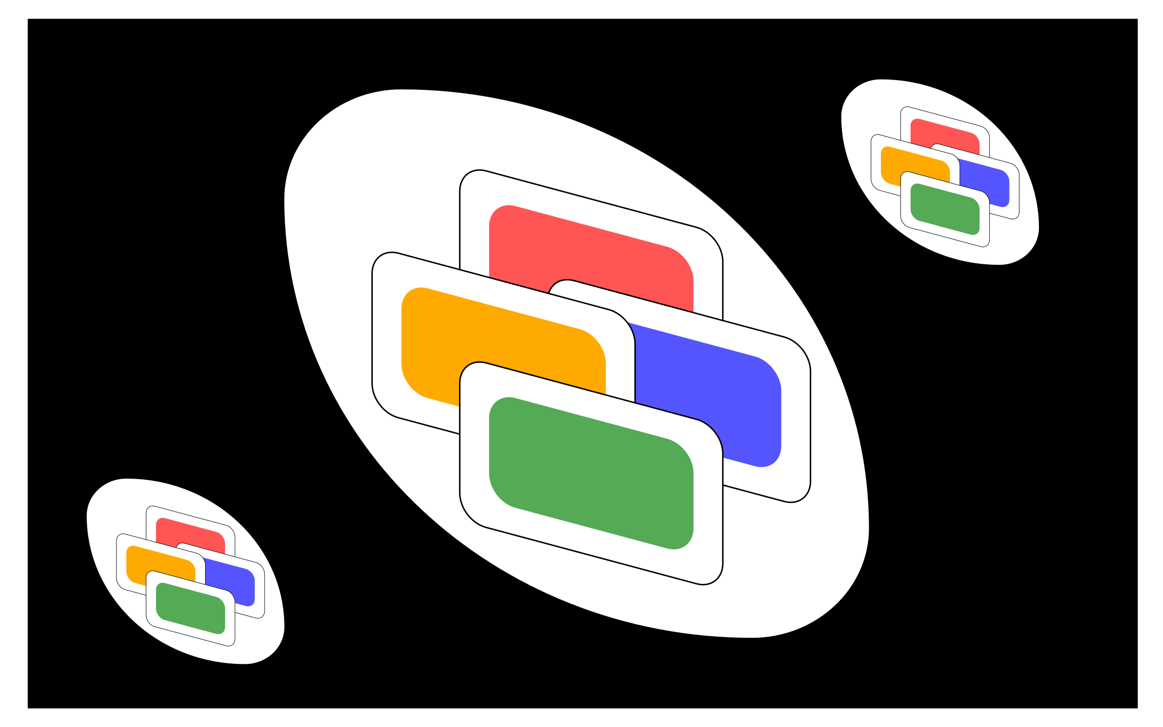 Vinyl Teppich Spiele schwarze klassische karte - TenStickers