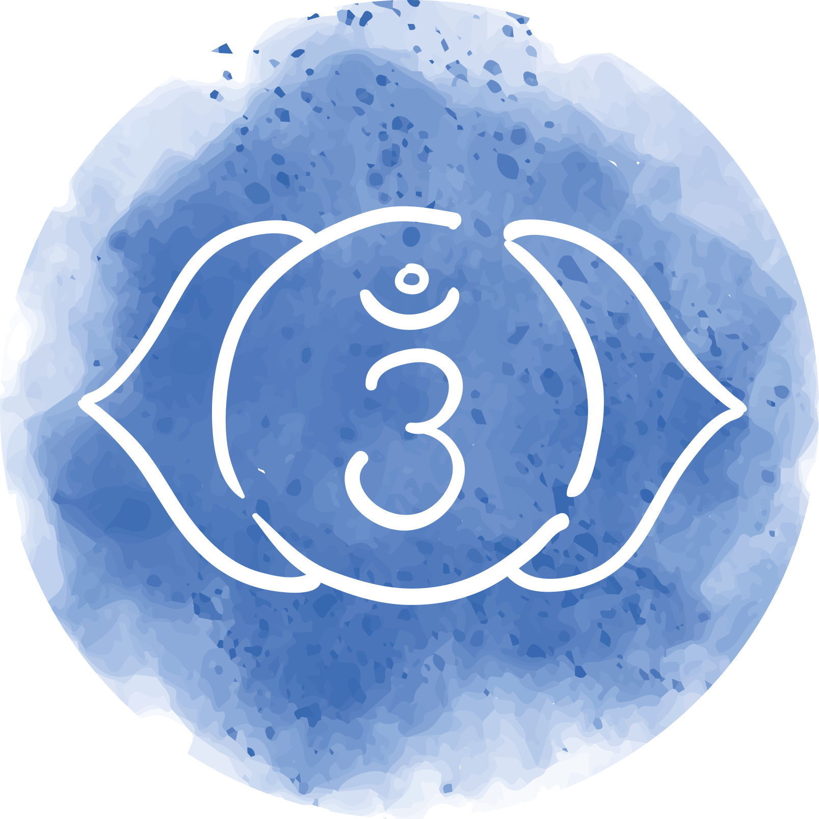 Vinyl Teppich Mandala beruhigendes blaues symbol - TenStickers