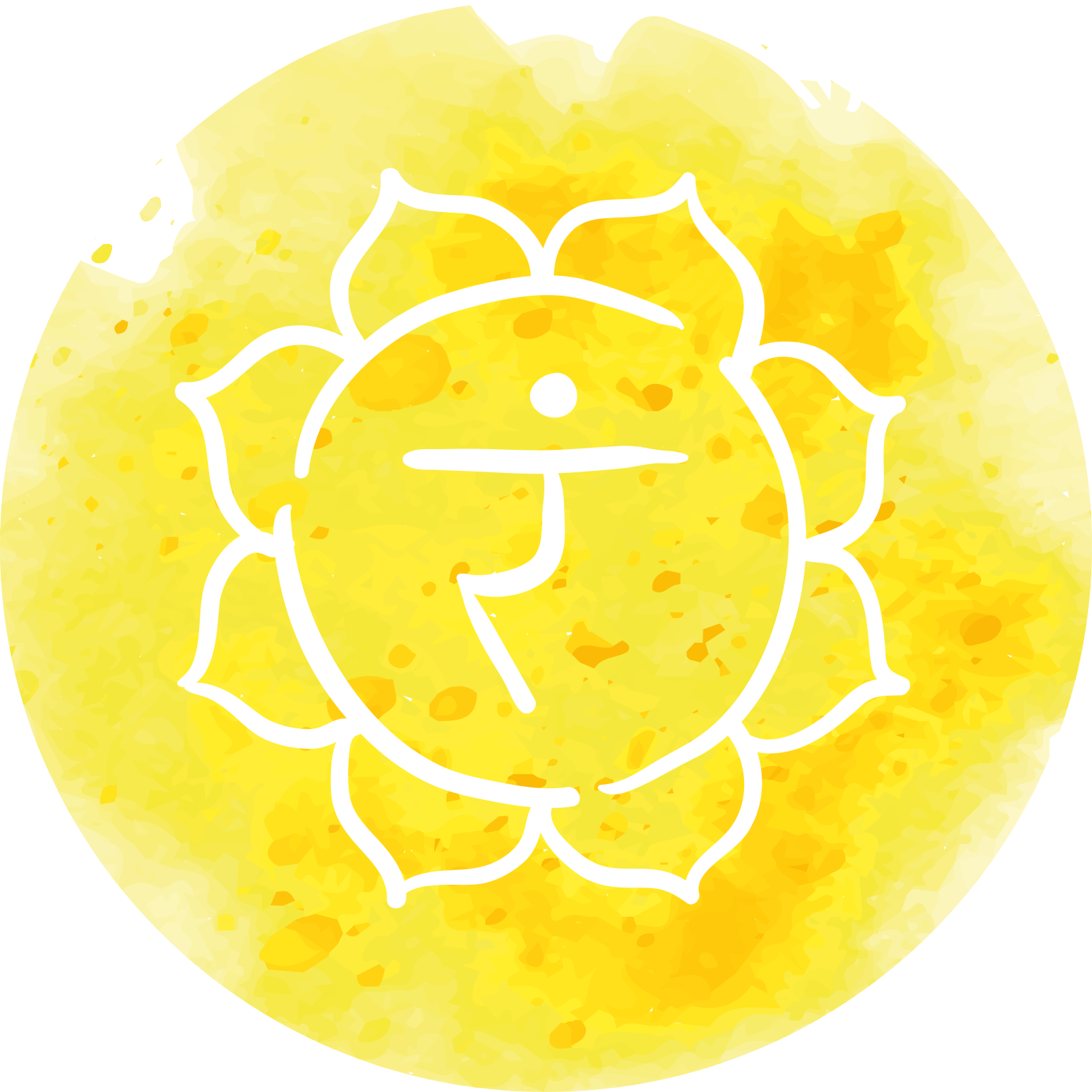 Vinylteppich modern Solarplexus-chakra-symbol - TenStickers