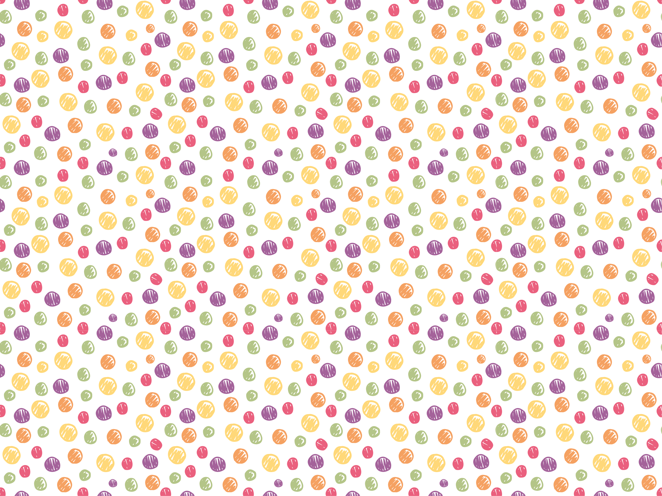 Vinylteppich kindlich bunte tupfen - TenStickers