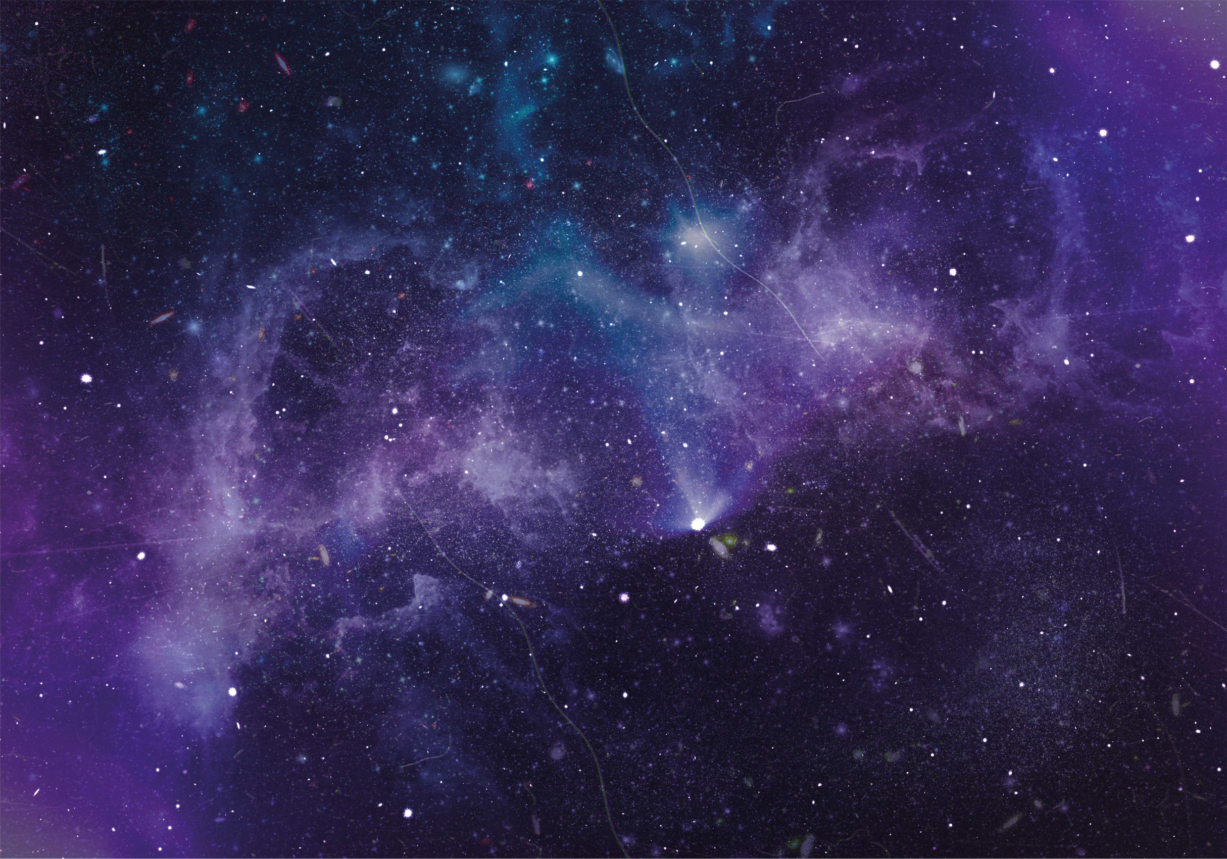 Vinylteppich Natur Lila sternendusche - TenStickers