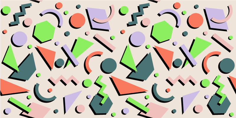 Vinylteppich Vintage Abstraktes Muster - TenStickers