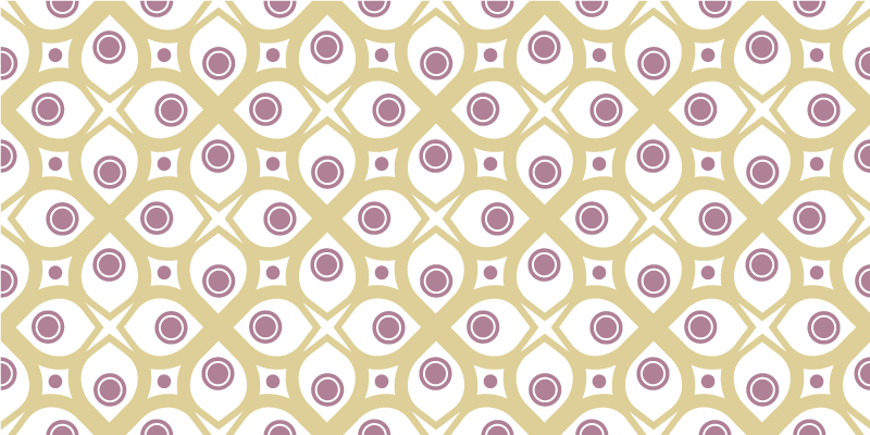 Vinyl Teppich Mosaik geometrisches kreismuster - TenStickers