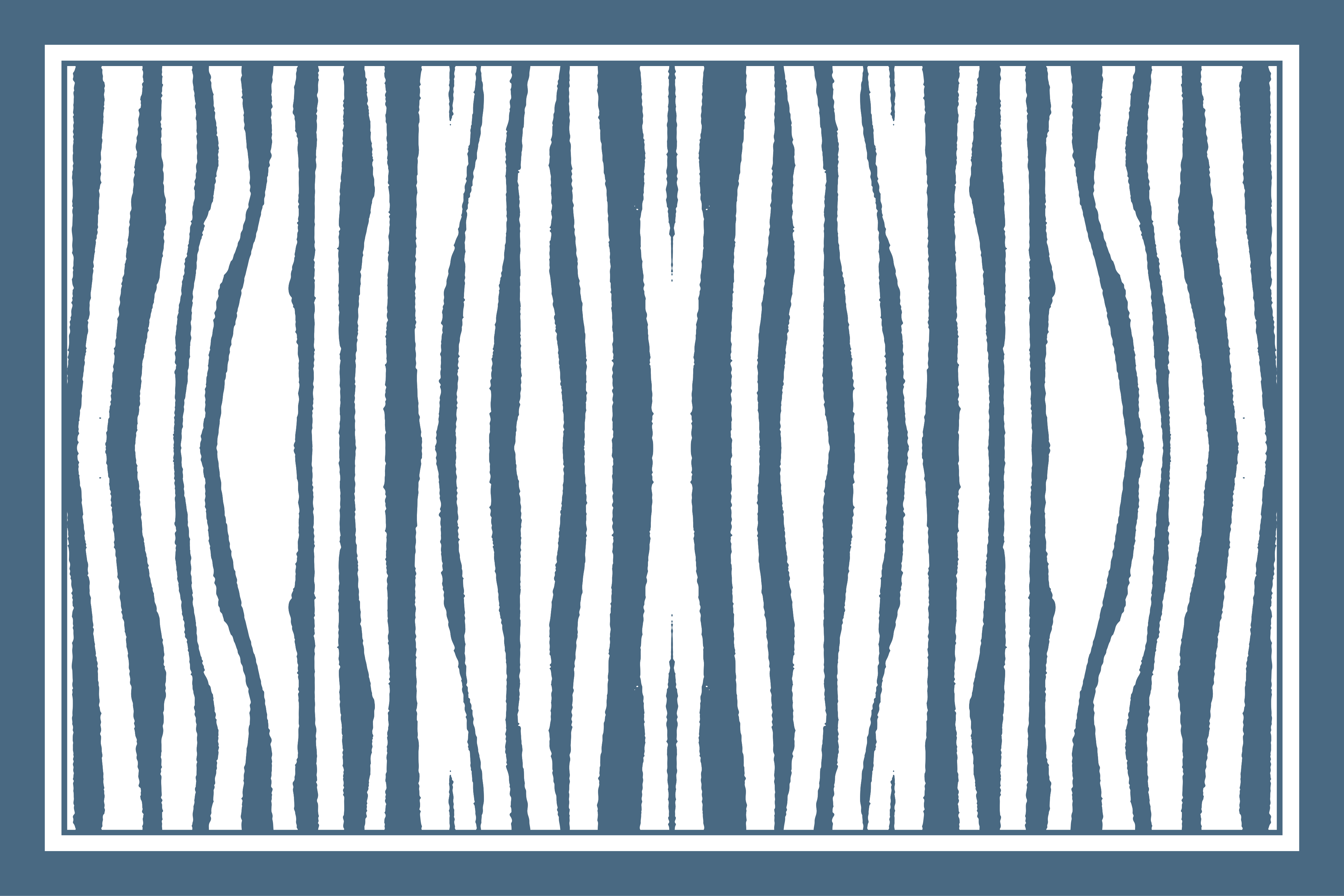Vinylteppich modern Blau gestreift "hampton-style" - TenStickers