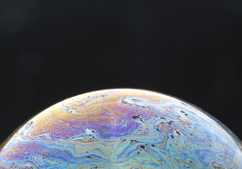 Vinyl Teppich Wohnzimmer kosmische farbsphäre - TenStickers