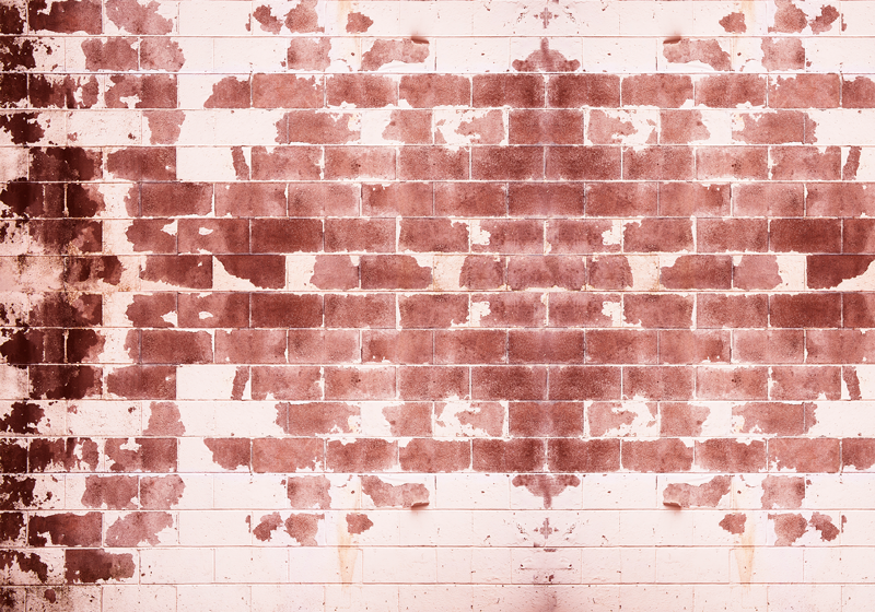 Vinyl Teppich Steinoptik rustikales ziegelmotiv - TenStickers