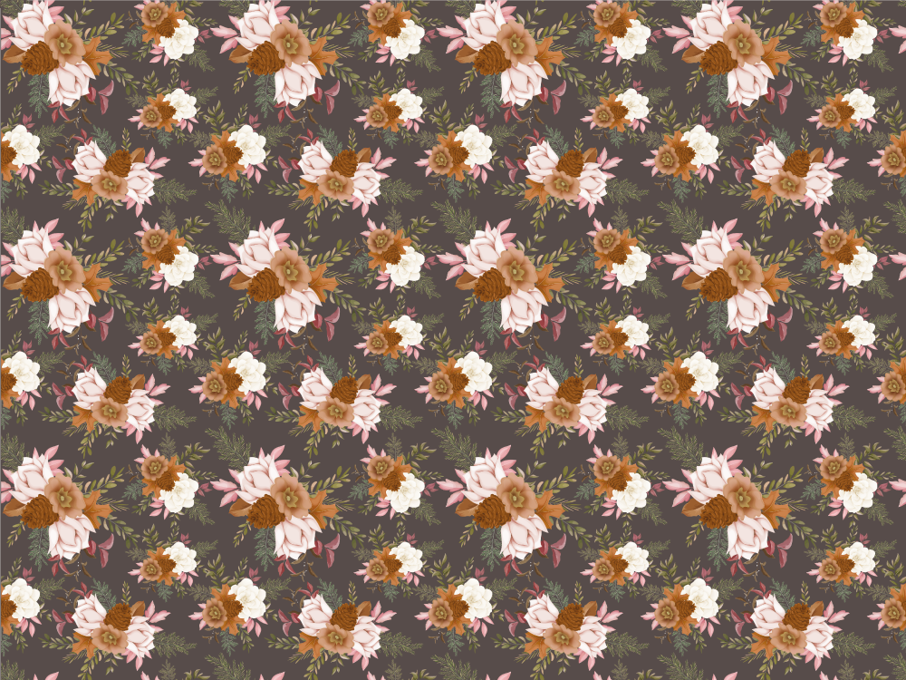 Vinyl Teppich Blumen blumenmuster eleganz - TenStickers