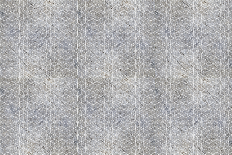 Vinyl Teppich Steinoptik geometrische musterüberlagerung - TenStickers