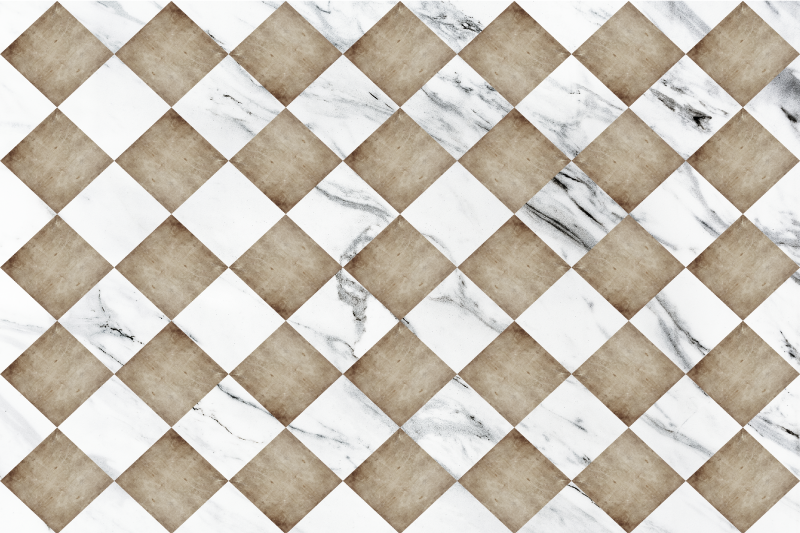 Vinyl Teppich Marmoroptik marmor diagonal - TenStickers
