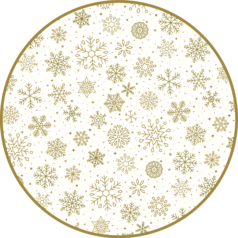 Vinyl Teppich Weihnachten schneeflockenmuster - TenStickers
