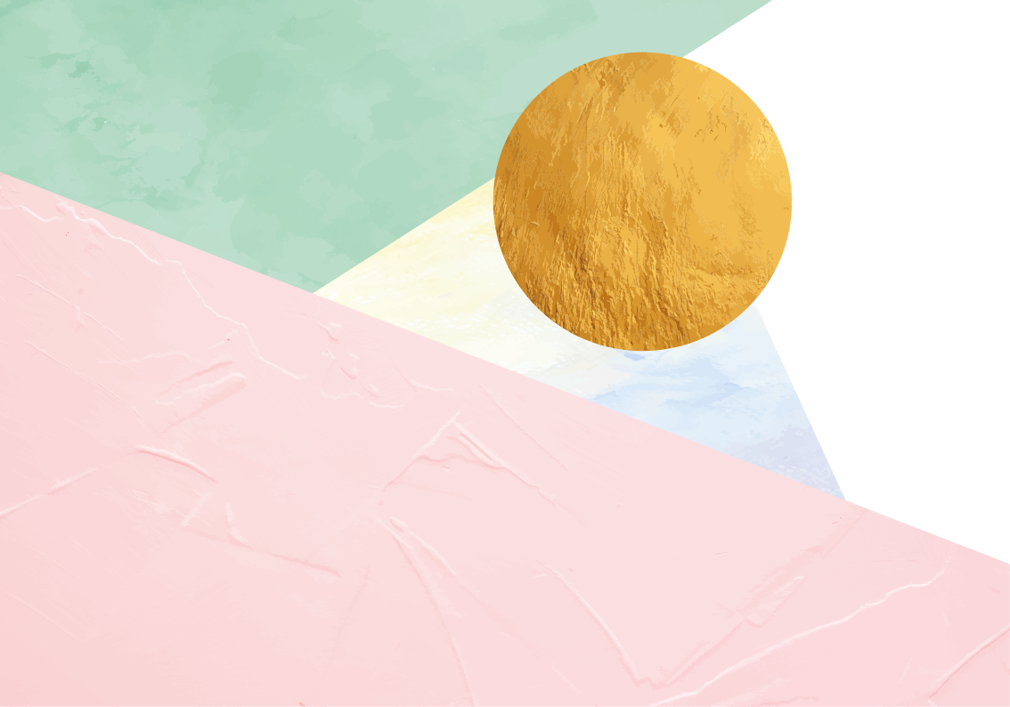 Vinyl Teppich geometrisch geometrische pastellfarbene formen - TenStickers