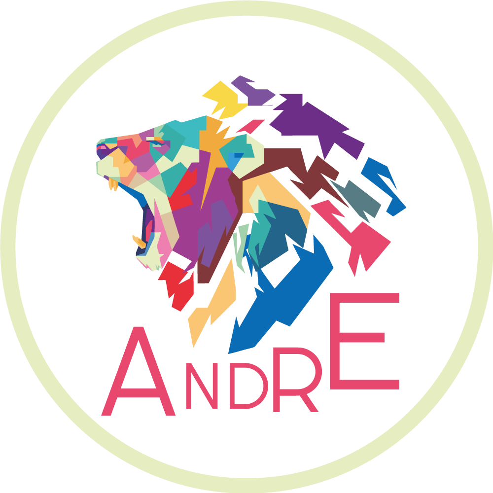 Vinyl Teppich mit Namen bunte löwen-personalisierung - TenStickers