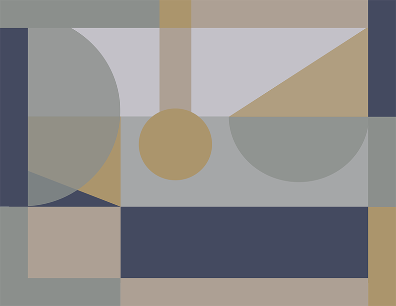 Vinyl Teppich geometrisch abstrakte geometrische formen - TenStickers