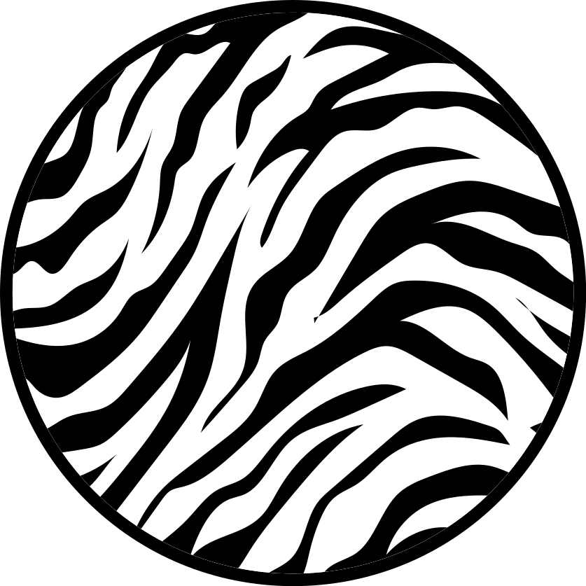 Vinylteppich Animal Print mit Zebrastreifen - TenStickers