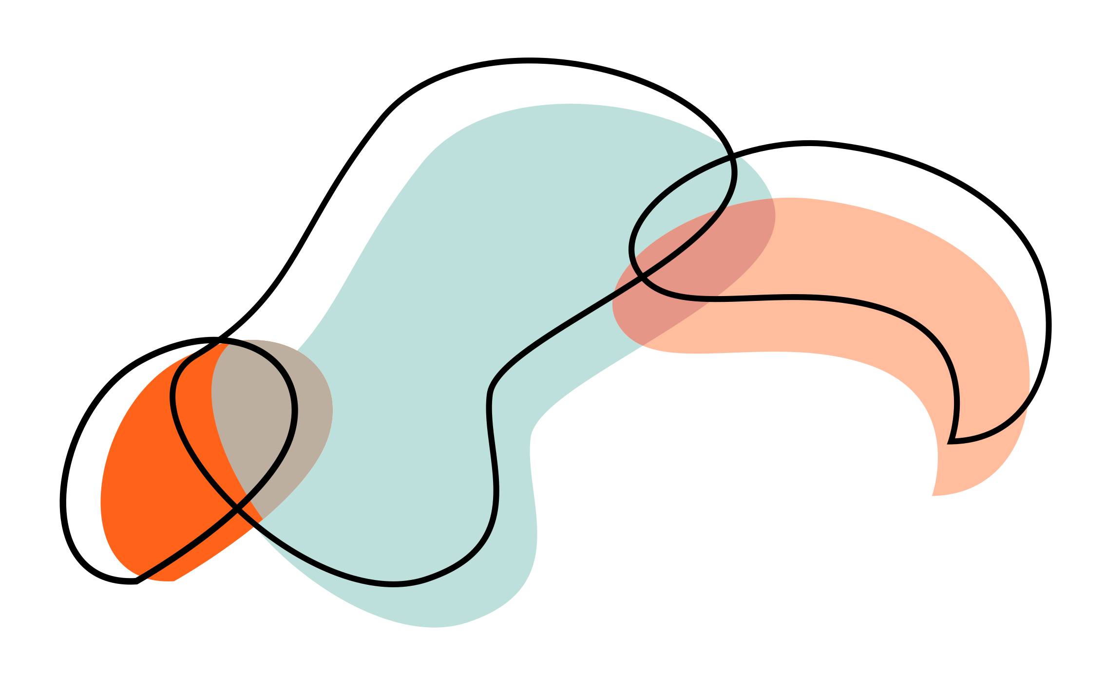 Vinylteppich nordisch Geometrisches kreis-oval-design - TenStickers