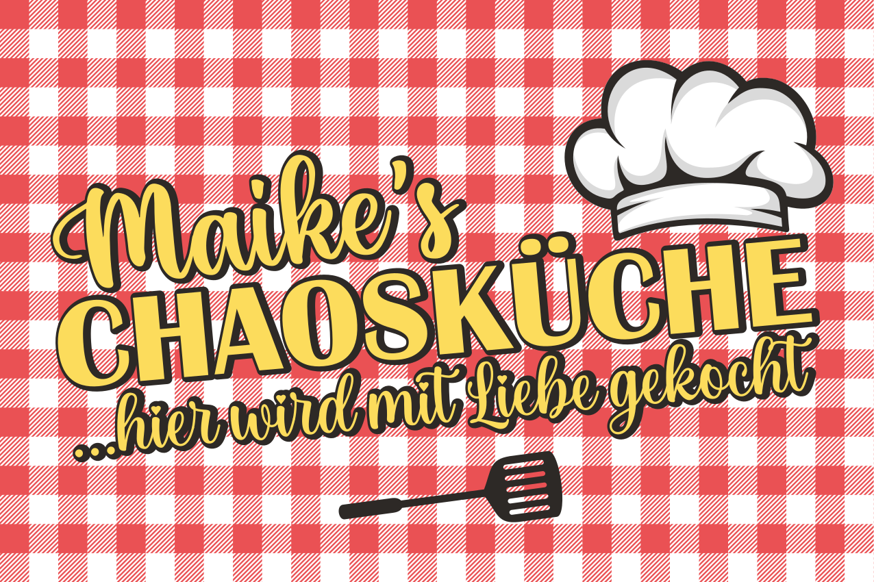 Vinylteppich mit Name Chaosküche - TenStickers