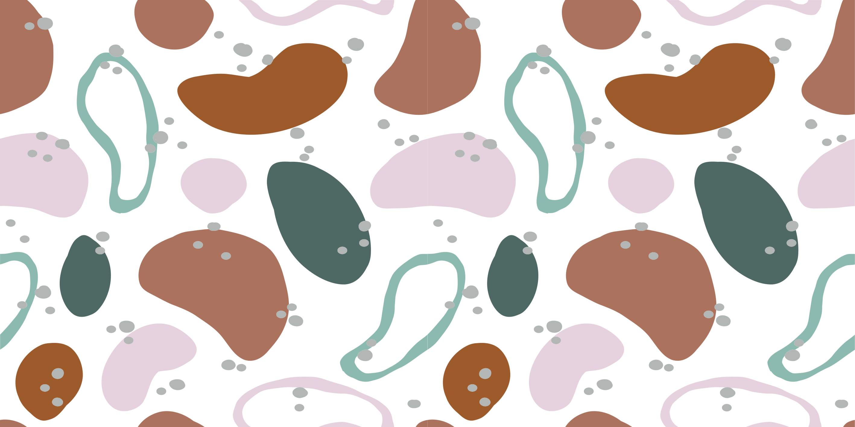 Vinylteppich minimalistisch Unregelmäßiges abstraktes formmuster - TenStickers