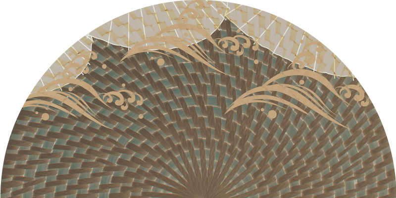 Vinyl Teppich Wohnzimmer strukturierter japandi-stil - TenStickers